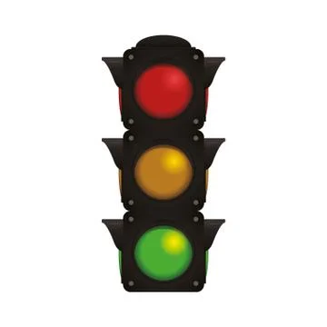 Semaphore traffic light post 스톡 일러스트