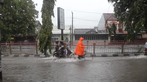 Semarang Flood 2023 Stock Footage 228891593