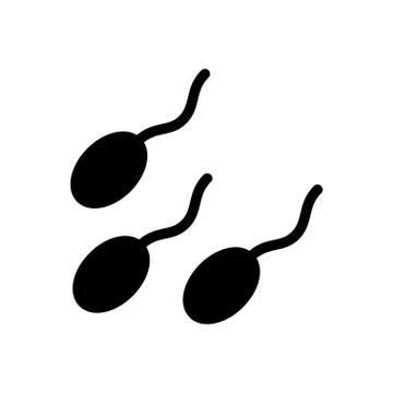 Semen glyph flat icon Stock Illustration