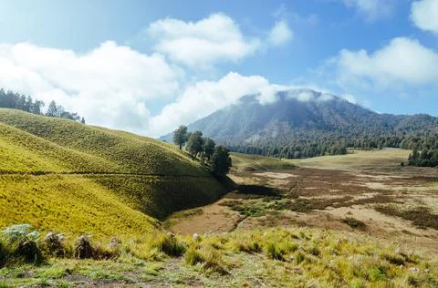 Semeru Volcano Mountain East Java Stock Photos
