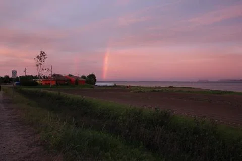 Semi Arched Rainbow 04 Stock Photos