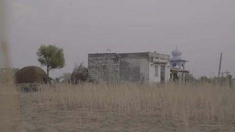 Semi arid mosque Stock Footage 121843785