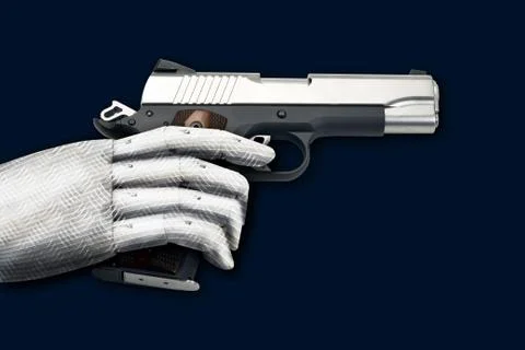 Semi-automatic handgun Stock Photos