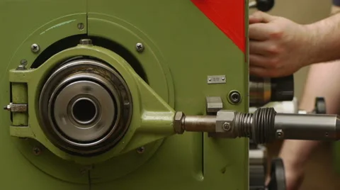 Semi Automatic Industrial Machine Stock Footage