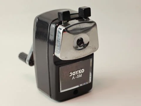 Semi automatic pencil sharpener Stock Photos