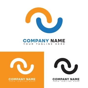 Semi circle logo Stock Illustration