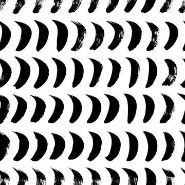 Semi circles in a row seamless pattern. 스톡 일러스트