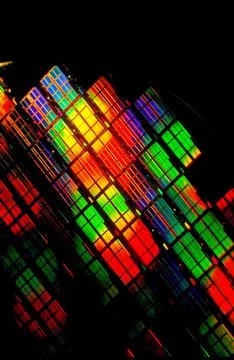 Semi-Conductor Waffer. Stock Photos