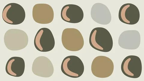 Semi-Filled Dots in Soft Earth Background Stock Illustration