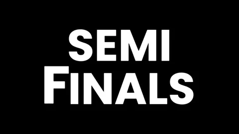 SEMI FINALS - TEXT DISPLAY ANIMATION 스톡 동영상 277650114