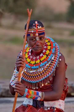 A semi-nomadic tribe of Kenya Stock Photos