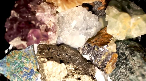 Semi-precious stone. Rotating. Video stock 35880309