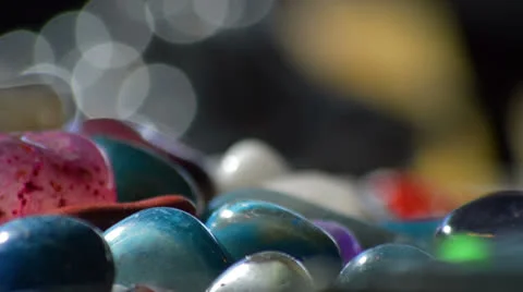 Semi precious stones close up Stock Footage 24832391