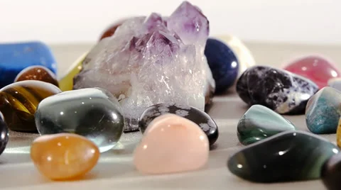 Semi-precious stones Stock Footage 33562247