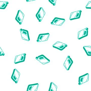 Semi-rigid plastic package isometric icon seamless pattern Stock Illustration