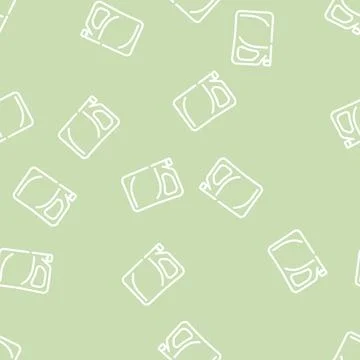 Semi-rigid plastic package line vector seamless pattern Stock Illustration