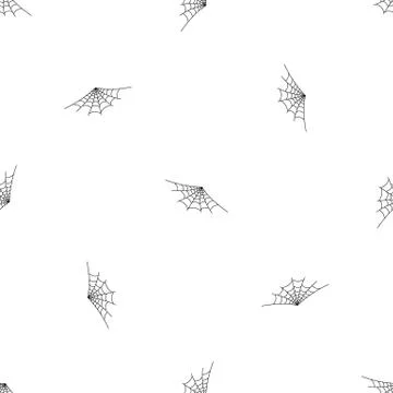 Semi round spiderweb pattern seamless Stock Illustration