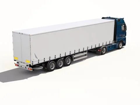 Semi-trailer truck Stock Illustration