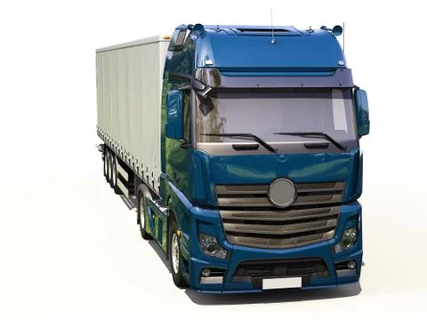 Semi-trailer truck Stock Illustration