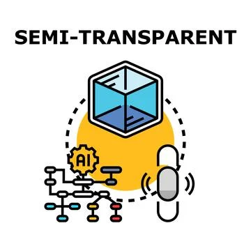 Semi transparent information processing and data protection 스톡 일러스트