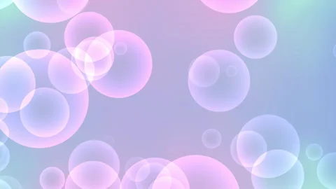 Semi transparent pastel colored bubbles or circles overlapping Stock Footage 333923318