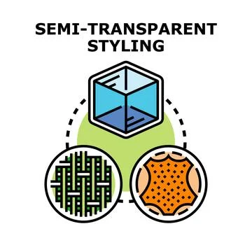 Semi transparent styling material textile texture design concept Stock Illustration