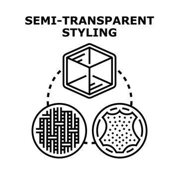 Semi transparent styling material textile texture design concept Stock Illustration