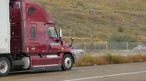 Semi Truck Stock Footage 48477974