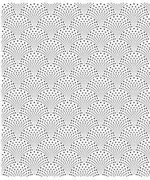 Semicircle pattern design from simple geometric circle Stockillustratie