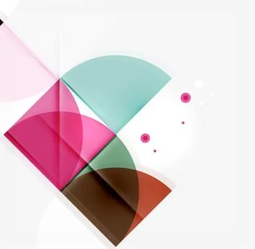 Semicircle triangle pattern 库存插图
