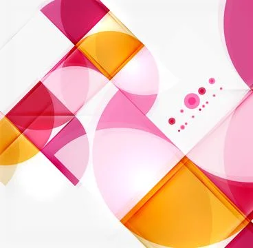 Semicircle triangle pattern Stock Illustration