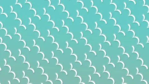 Semicircle wave line loop motion on blue pastel background Video stock 322896815