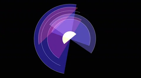 Semicircles shaped wheels in motion Stock Footage 63223665