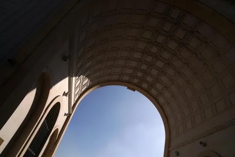 Semicircular arches of the building Stock-Fotos