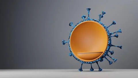 Semicircular armchair Stock Illustration