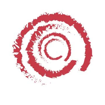 Semicircular art brush paint design in modern style Stock Illustration
