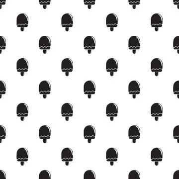 Semicircular ice cream pattern seamless Stock Illustration
