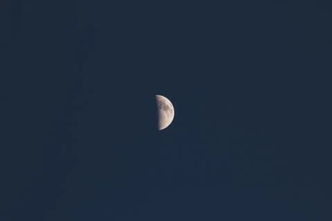 Semicircular moon Stock Photos