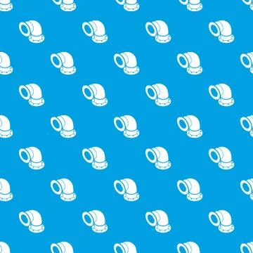 Semicircular pipe pattern seamless blue Stock Illustration