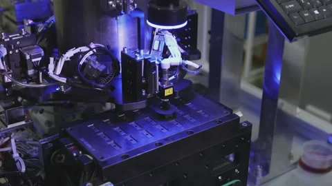 Semiconductor Manufacturing Factory 01 Stock Footage 170354447