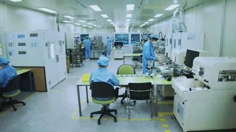 Semiconductor Manufacturing Factory 22 Stock Footage 170354789