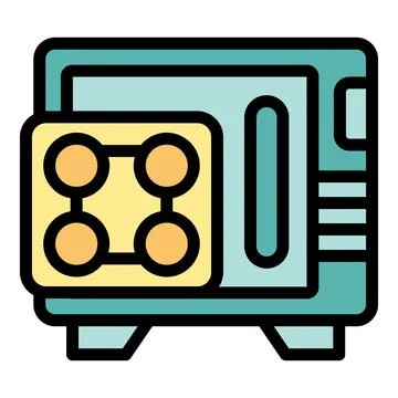 Semiconductor manufacturing machine processing microchip component Stock Illustration