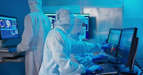 Semiconductor manufacturing plant Stock Footage 167346188