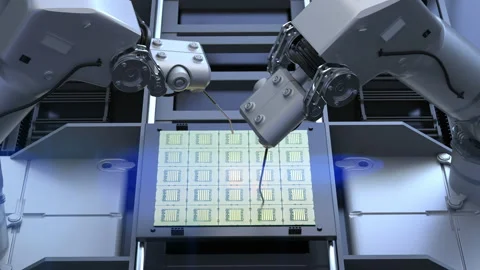 Semiconductor manufacturing technology Stockbeeldmateriaal 152352451