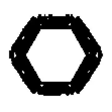 Semiconductor microchip frame pixel art vector illustration Stock Illustration