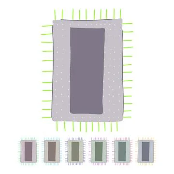 Semiconductor microchip vector cartoon graphic Ilustración de archivo