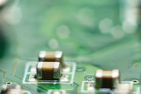 Semiconductor printed board Stock Photos