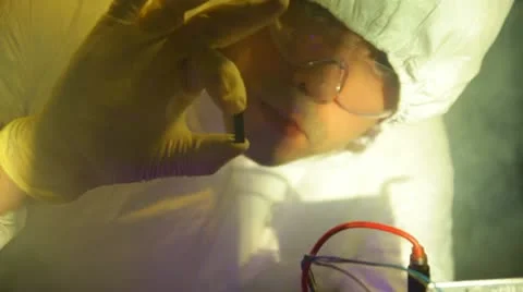 Semiconductor production semi conductor silicon integrated circuit engineer Stock-Footage 11270336