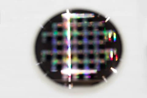 A Semiconductor wafer disk Blur Stock Photos