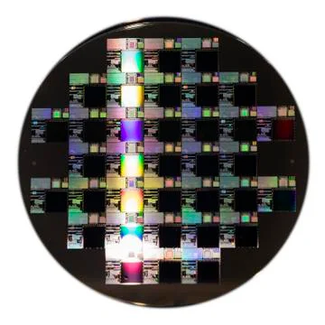 A Semiconductor wafer disk Stock Photos